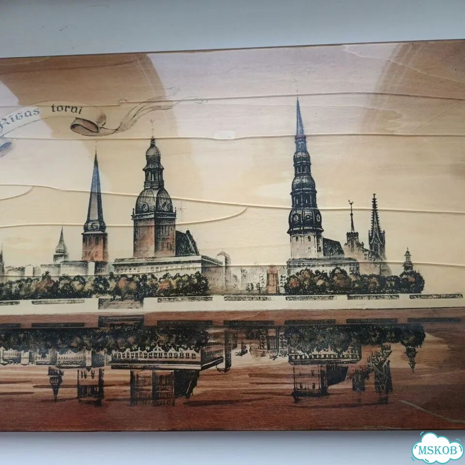 Винтажное панно Рига фото 6