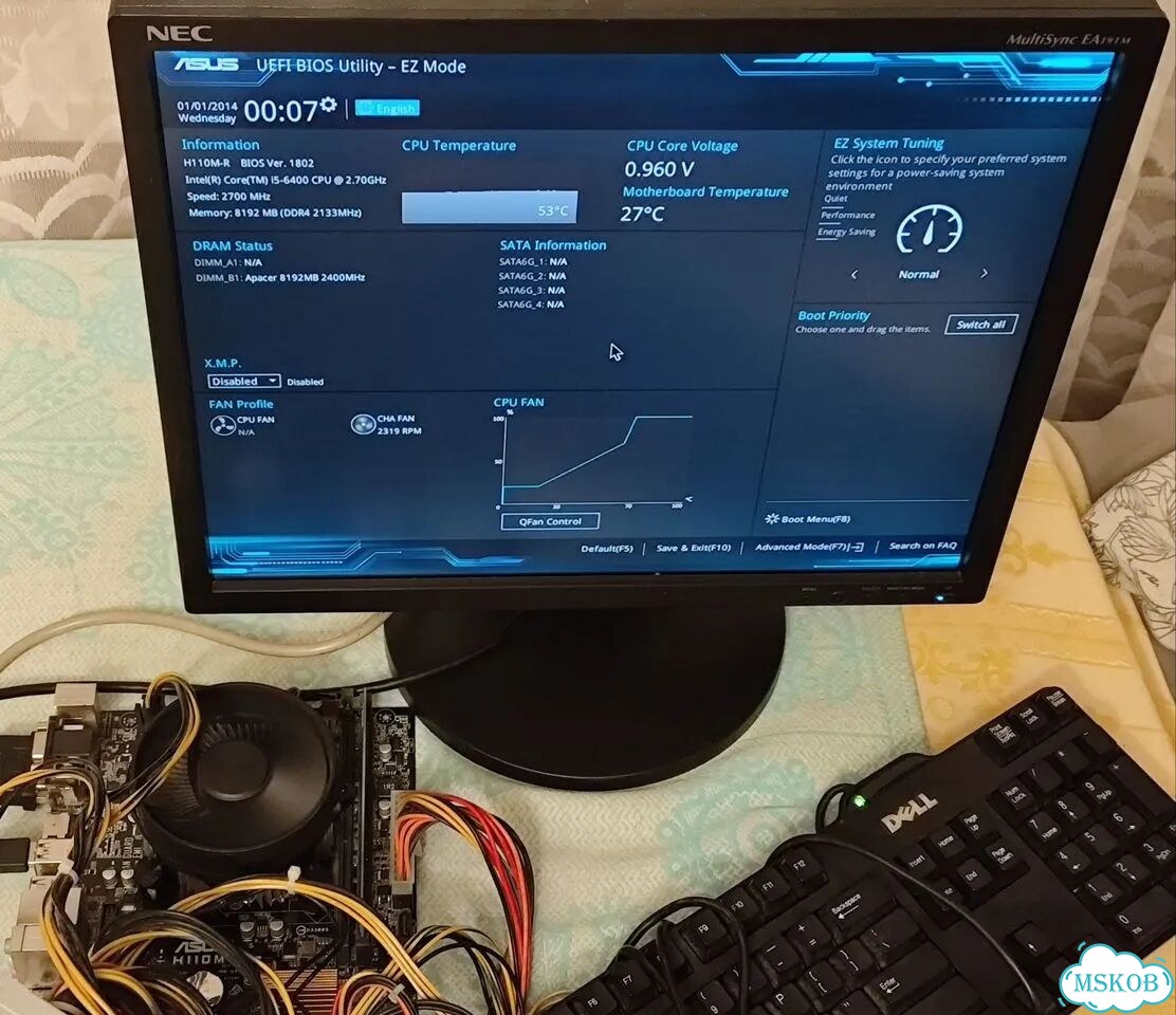 Asus h110m-r + i5 6400 2.70Ghz материнская плата фото 2