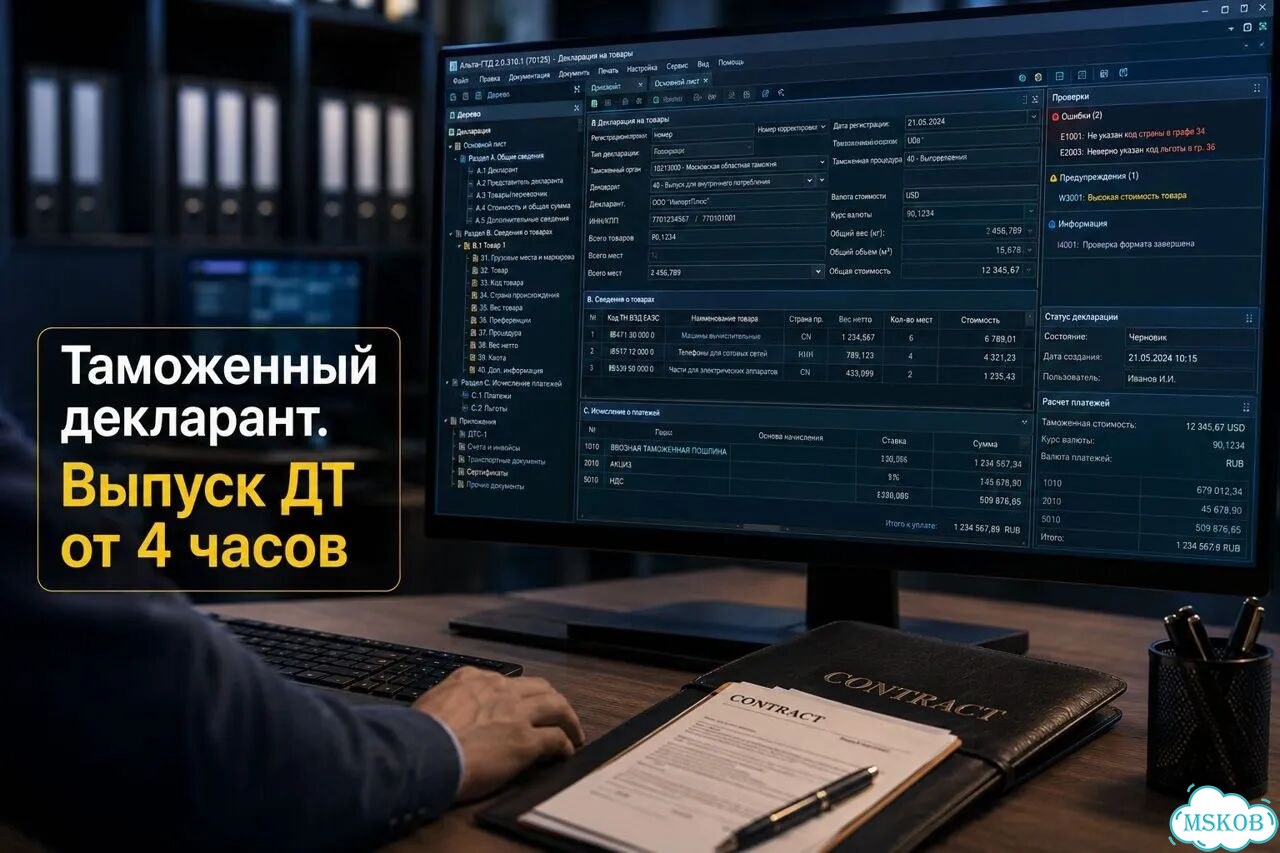 Услуги таможенного брокера декларанта Москва фото 1