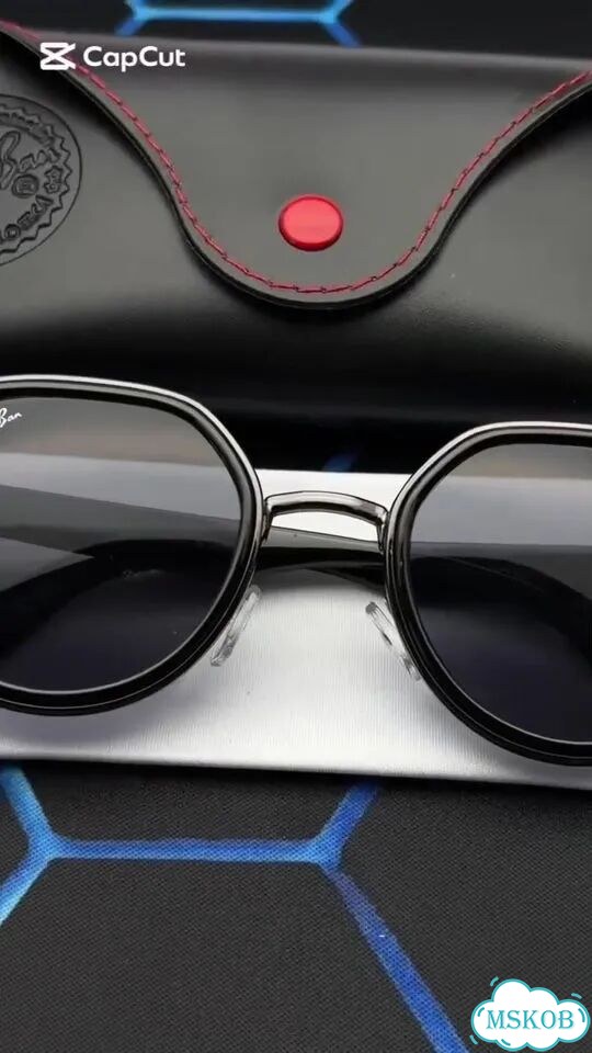 Очкиочки Ray-Ban Ferrari черные круглые мужские фото 1