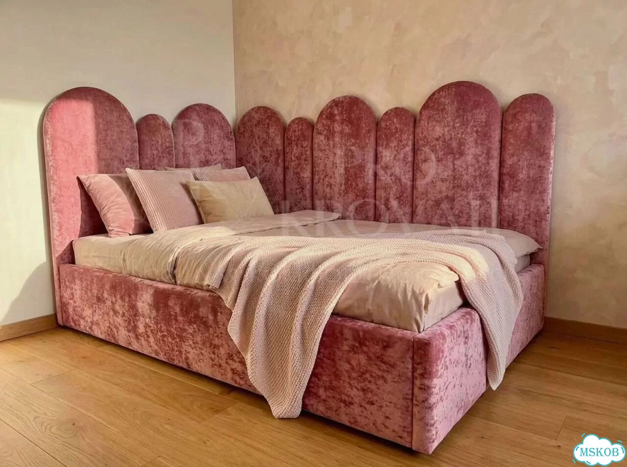 Детская кровать с мягкими бортиками фото 5