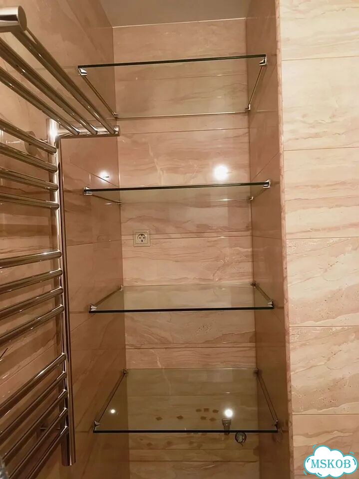 Полки из стекла на заказ фото 9