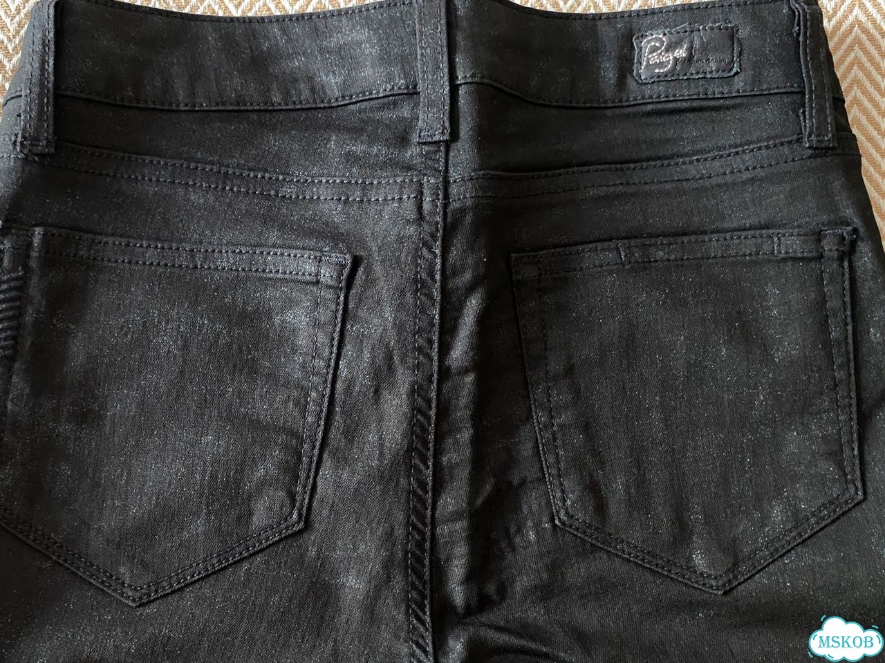 Узкие джинсы Paige Denim черные, р-р 27 (RU 42-44) фото 4