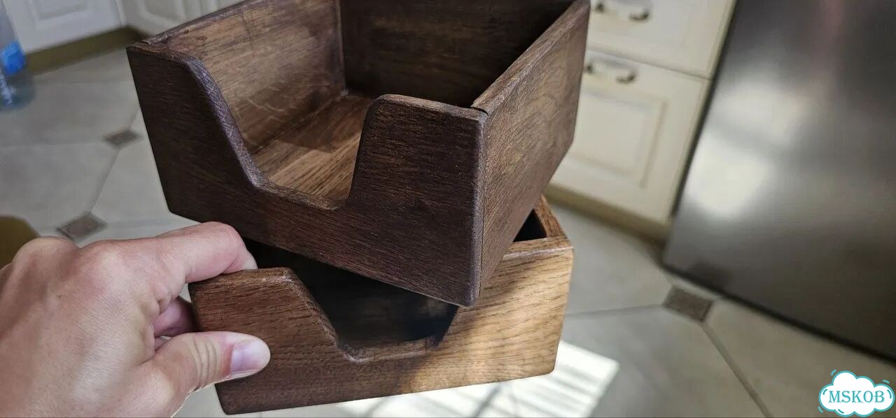 Салфетница из дуба, из дерева фото 2