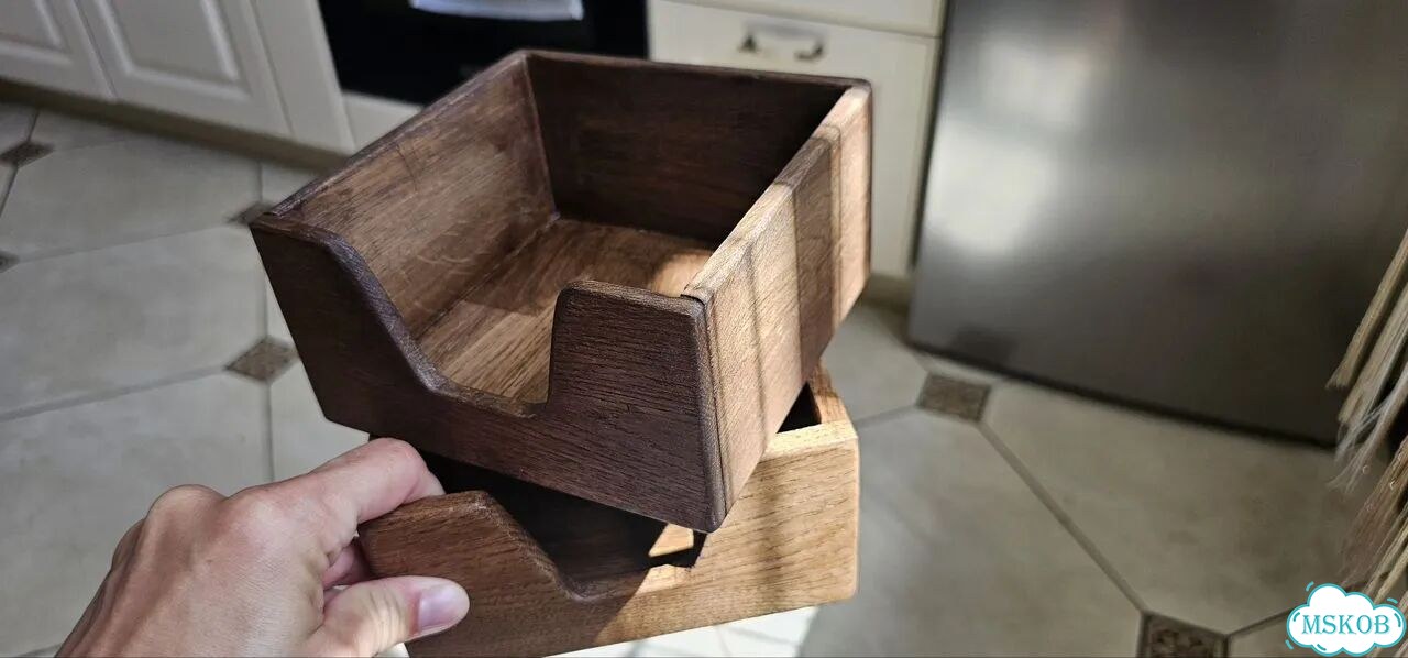 Салфетница из дуба, из дерева фото 3