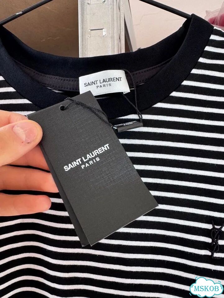 Футболка Saint Laurent strip как у Kai Angel фото 5