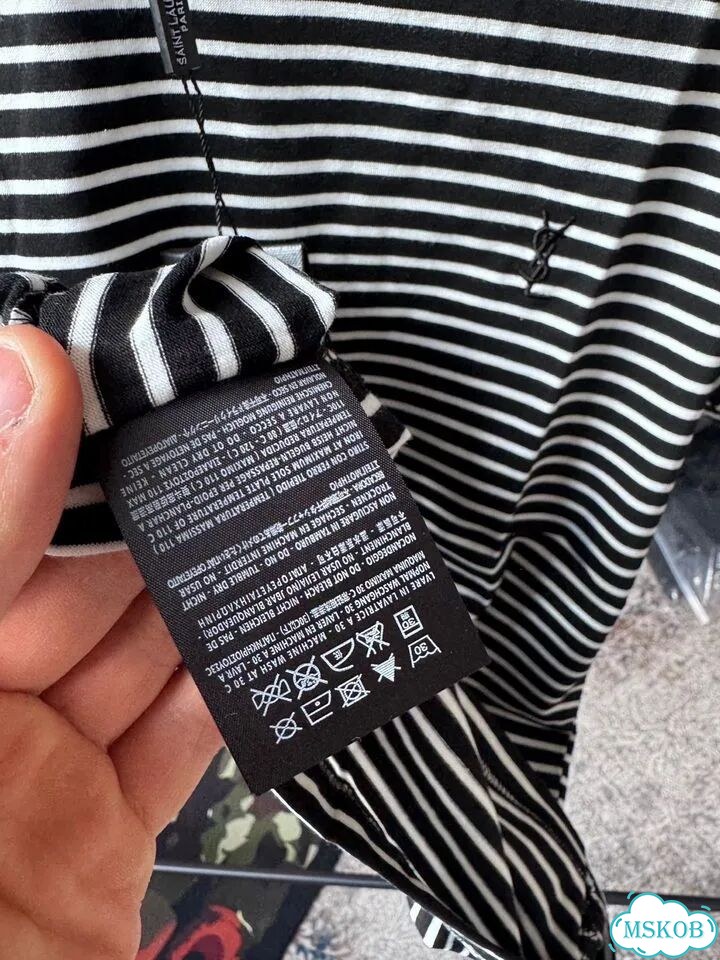 Футболка Saint Laurent strip как у Kai Angel фото 9