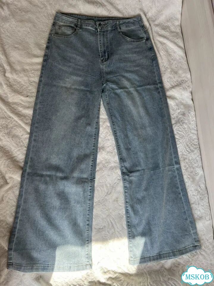 Джинсы широкие Zara type синие фото 2