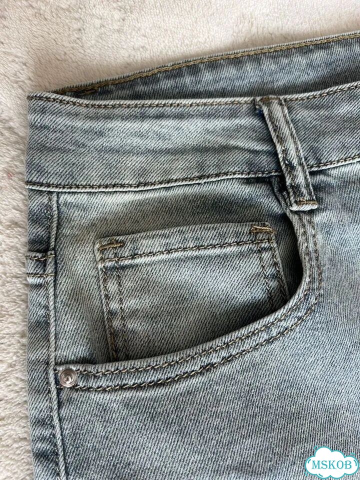 Джинсы широкие Zara type синие фото 3
