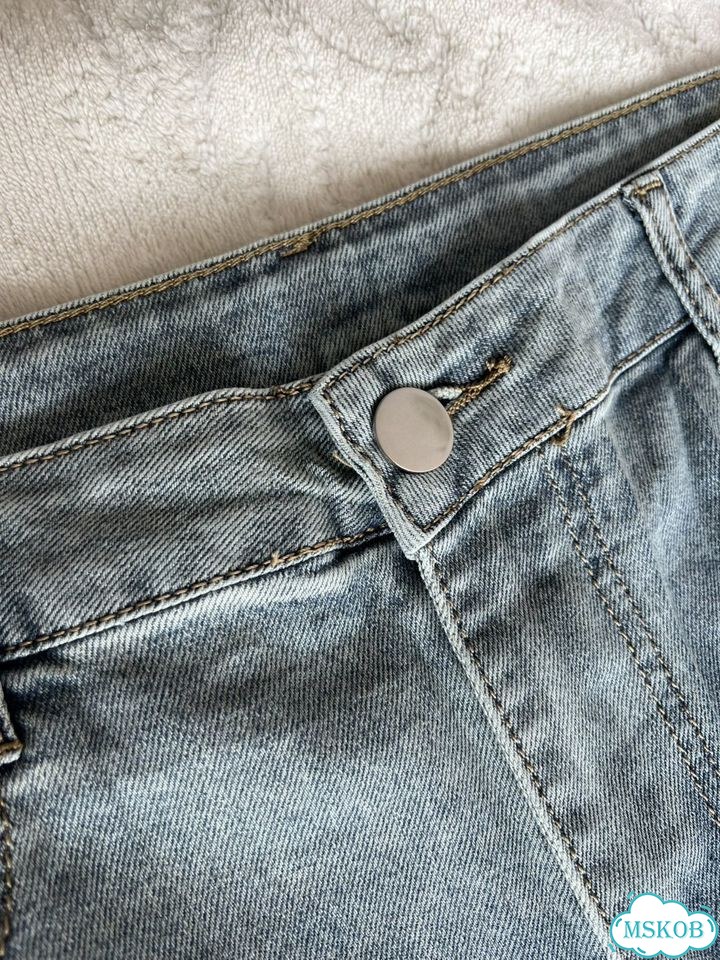 Джинсы широкие Zara type синие фото 4