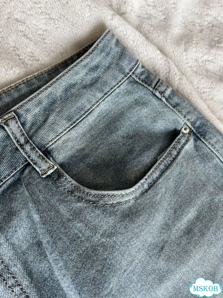 Джинсы широкие Zara type синие фото 5