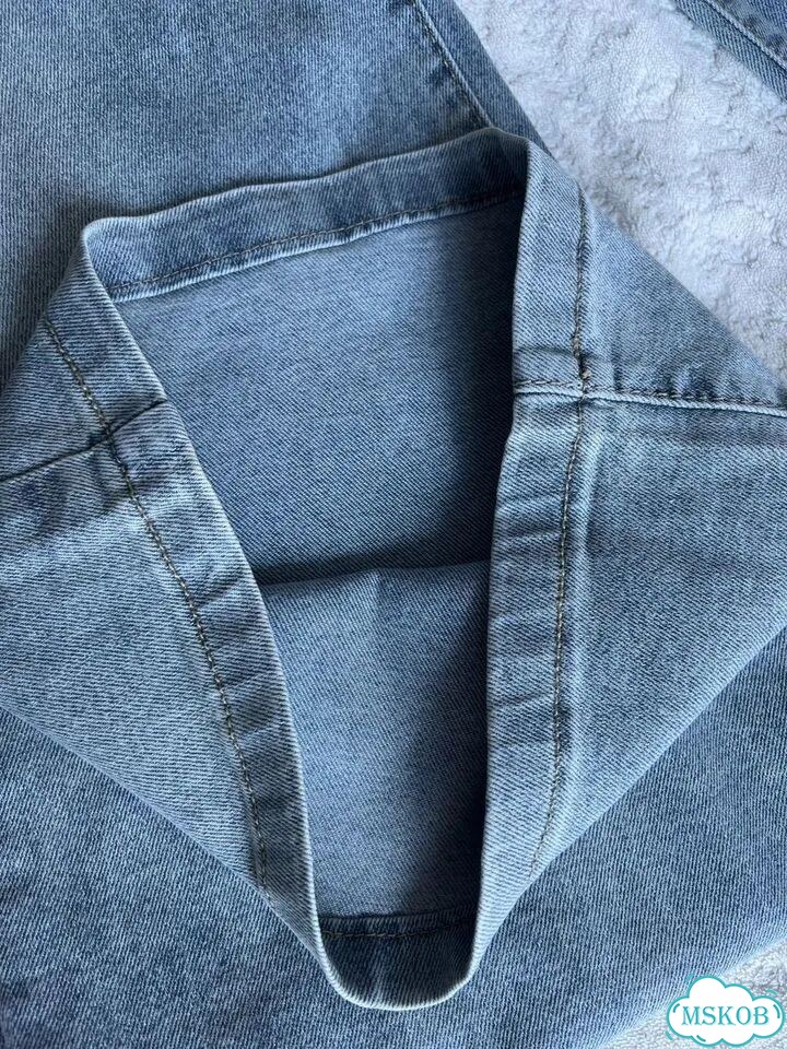 Джинсы широкие Zara type синие фото 7