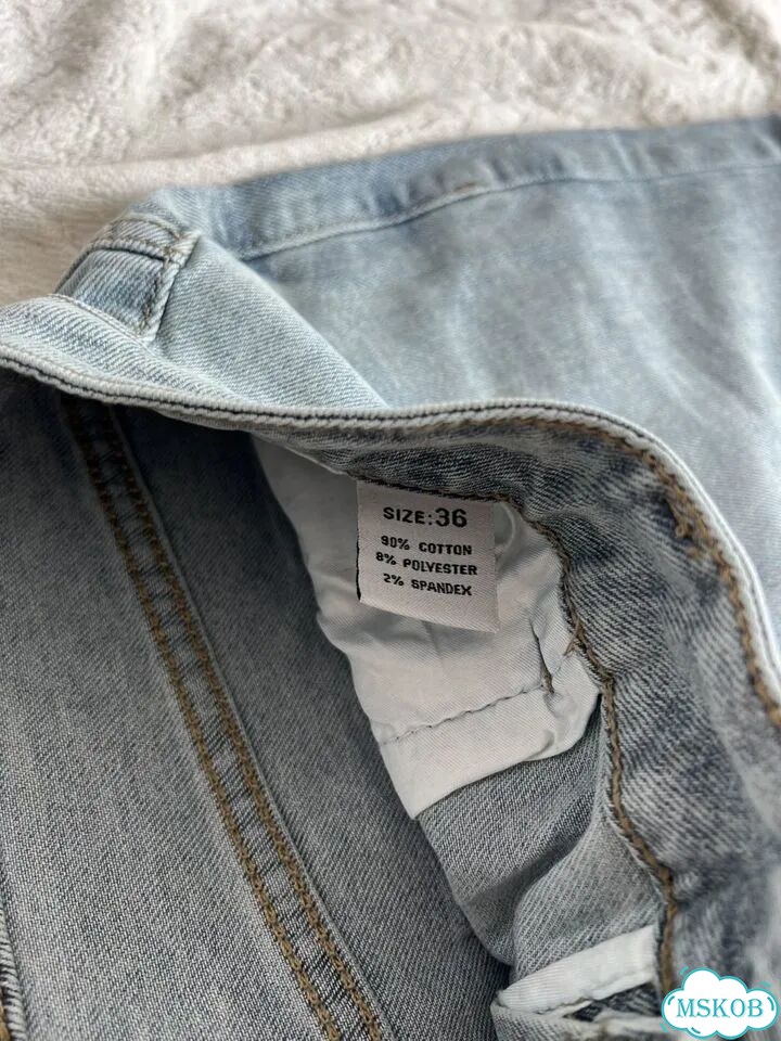 Джинсы широкие Zara type синие фото 9