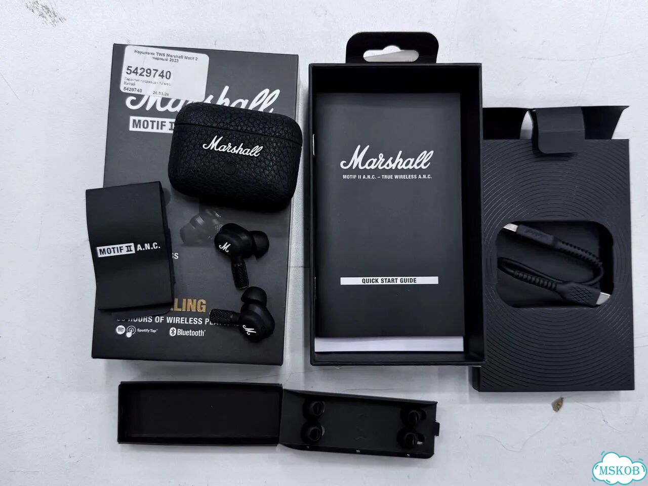 Наушники marshall motif 2 anc новые фото 1