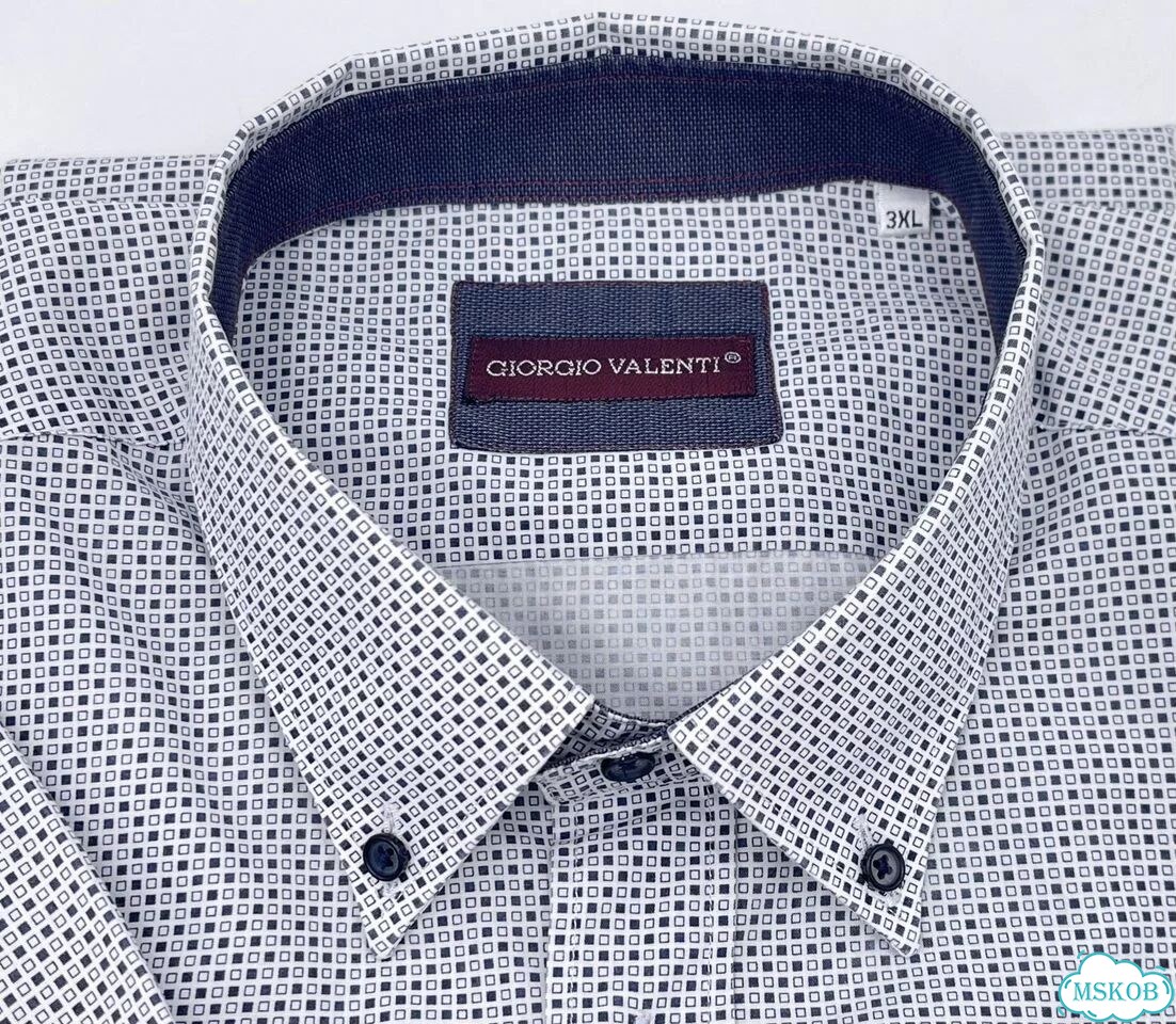 Новая Италия в47 3XL Короткий Рукав Рубашка Хлопок фото 8
