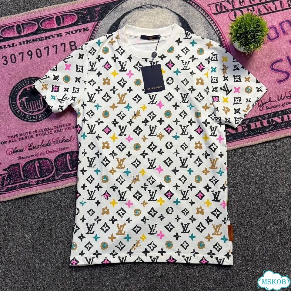 Футболка мужская Louis Vuitton Logo белая premium фото 1