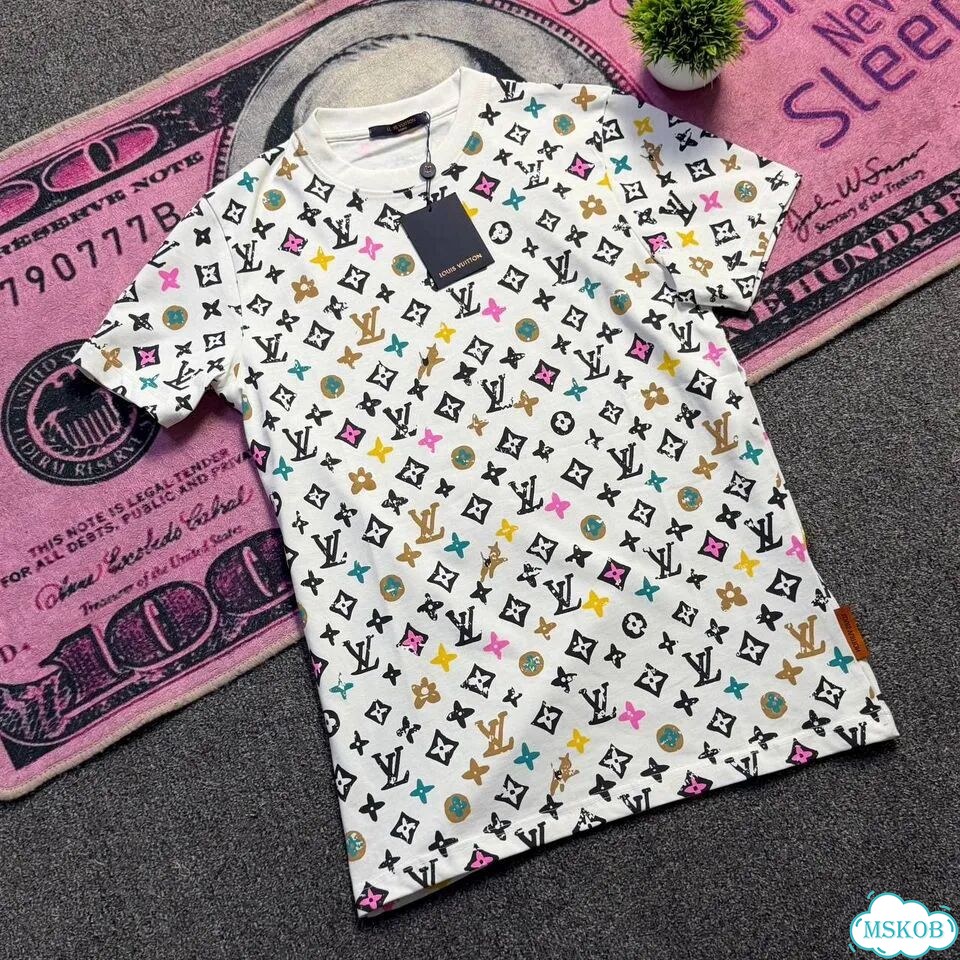 Футболка мужская Louis Vuitton Logo белая premium фото 2
