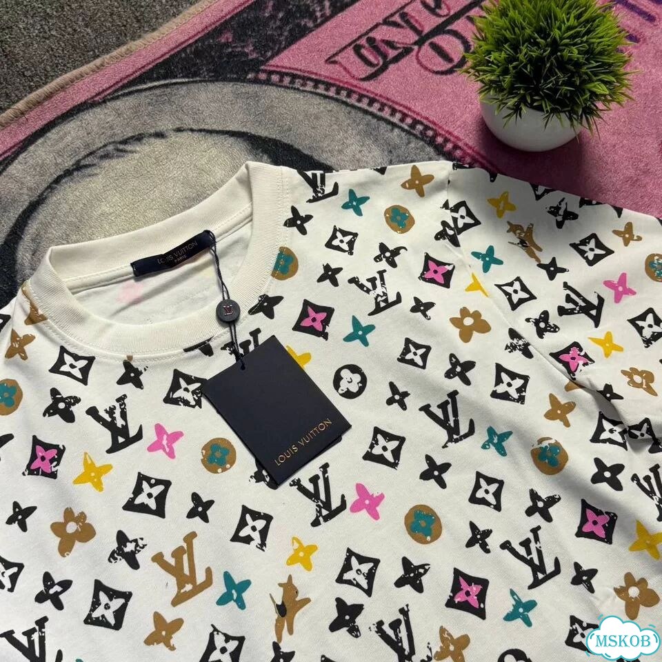 Футболка мужская Louis Vuitton Logo белая premium фото 5