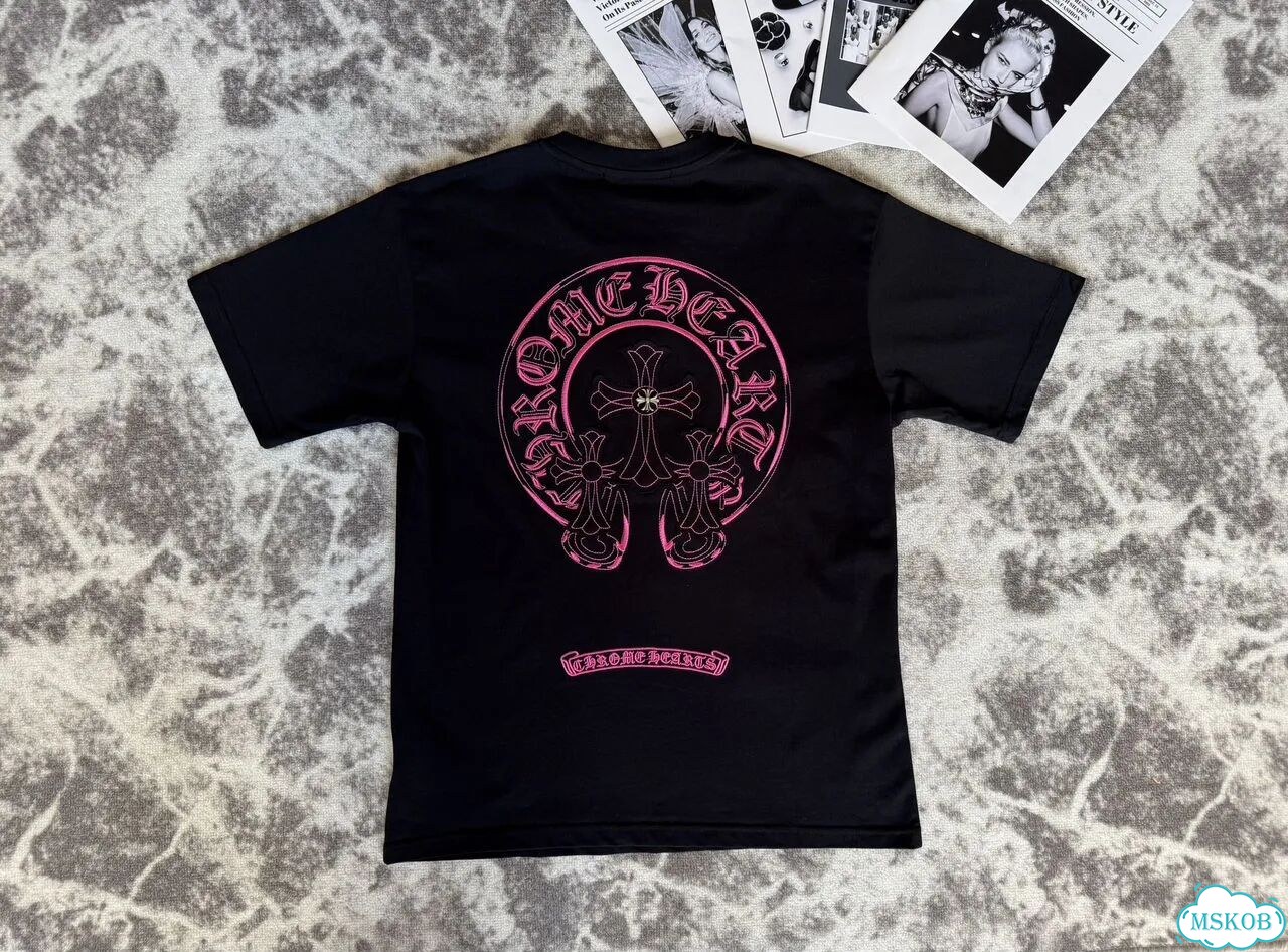 Футболка Chrome Hearts черная фото 1