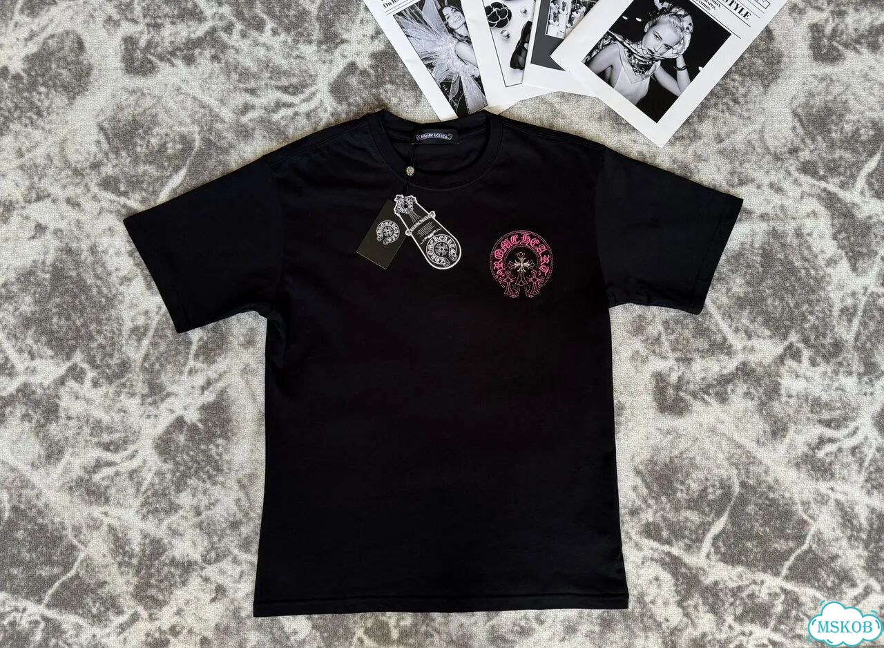 Футболка Chrome Hearts черная фото 3