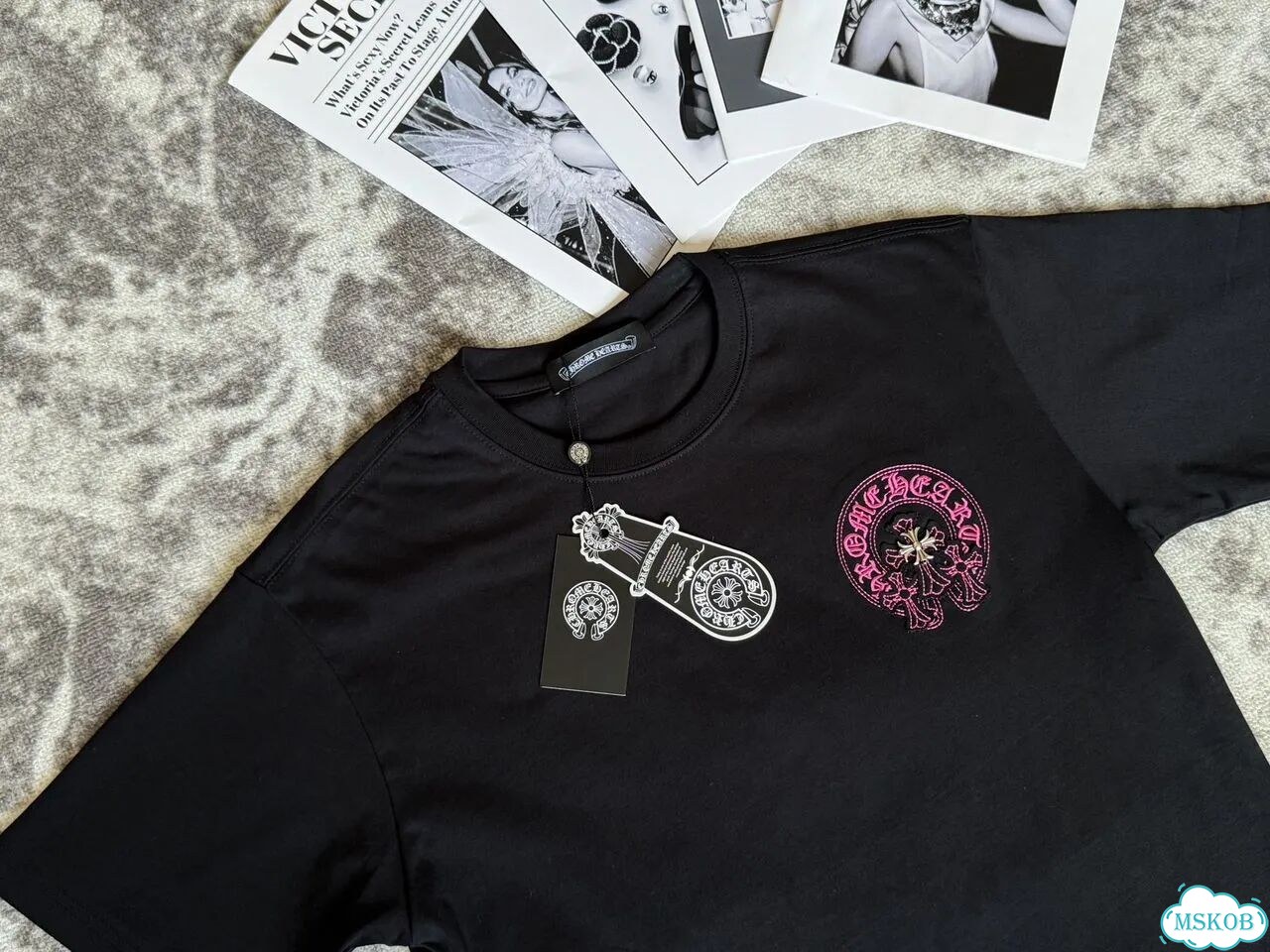 Футболка Chrome Hearts черная фото 5