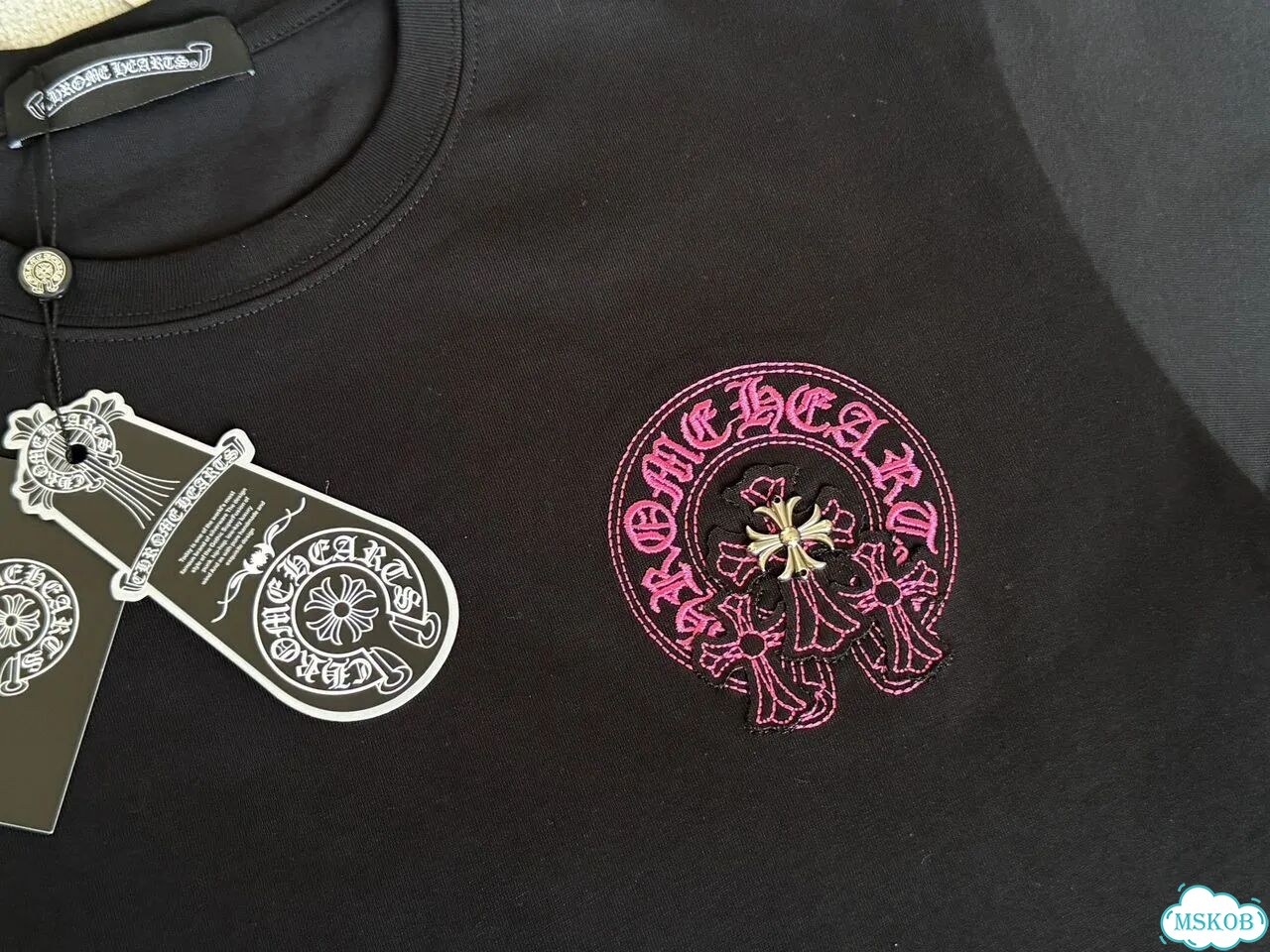 Футболка Chrome Hearts черная фото 6