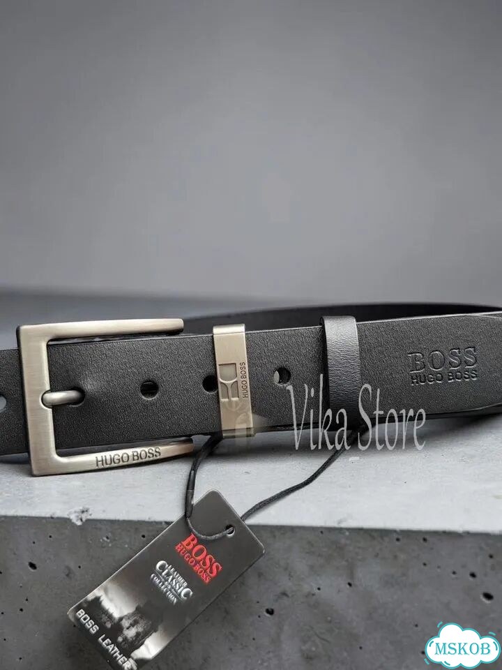 Ремень мужской Hugo Boss чёрный, новый, 38мм фото 5