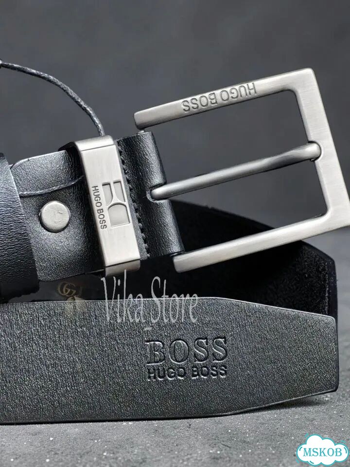 Ремень мужской Hugo Boss чёрный, новый, 38мм фото 6