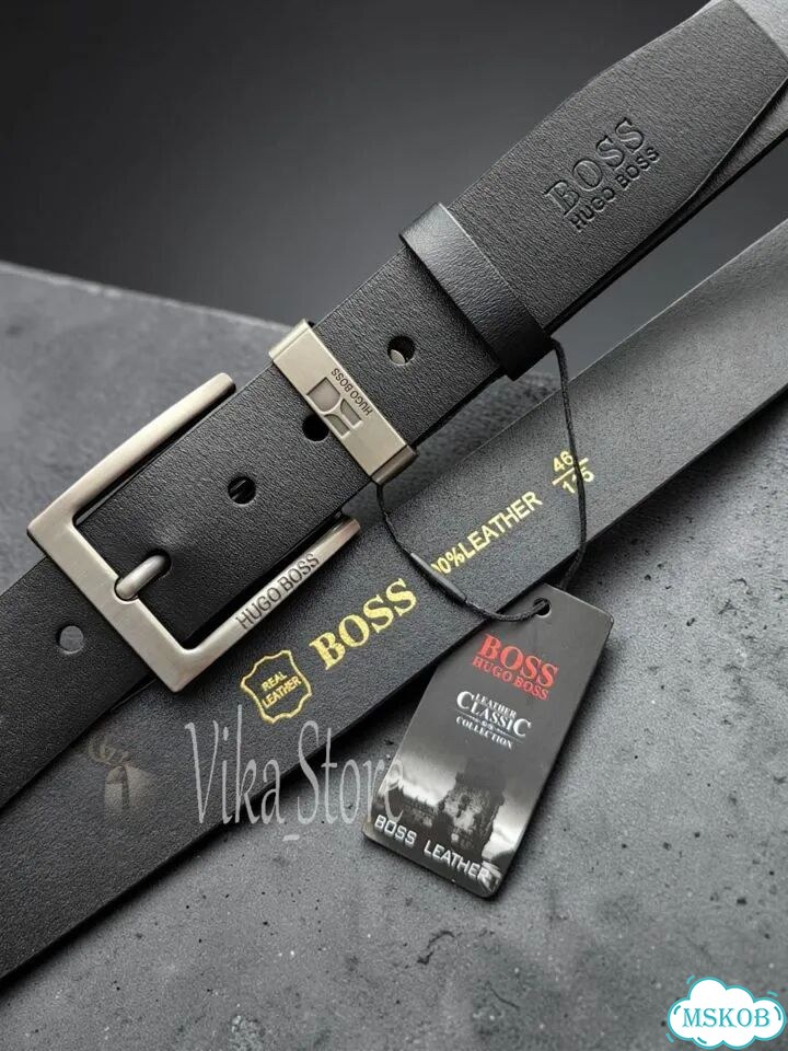 Ремень мужской Hugo Boss чёрный, новый, 38мм фото 7