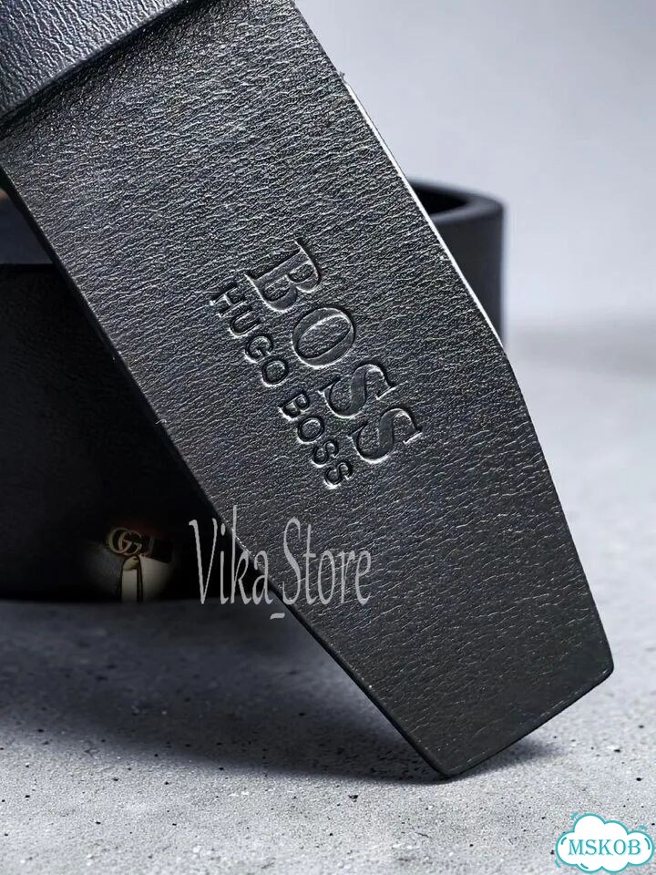 Ремень мужской Hugo Boss чёрный, новый, 38мм фото 8
