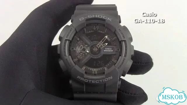 Японские наручные часы Casio G-shock GA-110-1B фото 4
