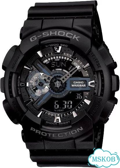 Японские наручные часы Casio G-shock GA-110-1B фото 5