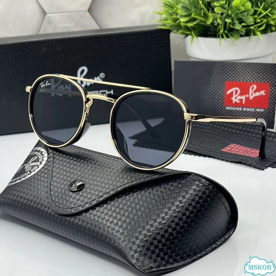 Очки ray ban золотистая оправа фото 3