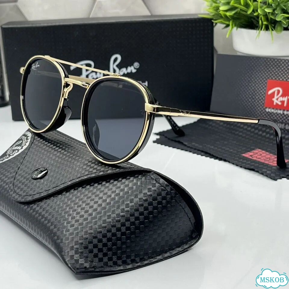 Очки ray ban золотистая оправа фото 4