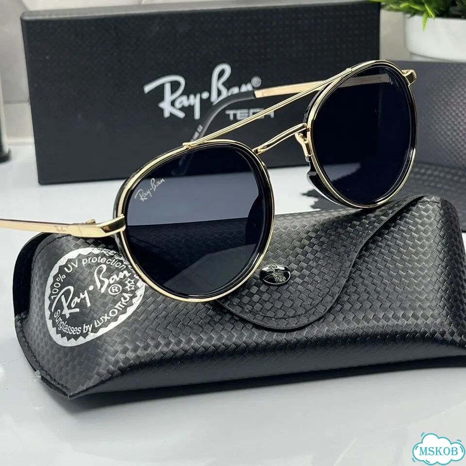 Очки ray ban золотистая оправа фото 5