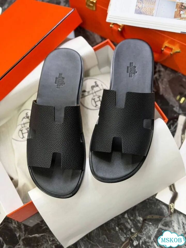 Мужские тапочки Hermes фото 1