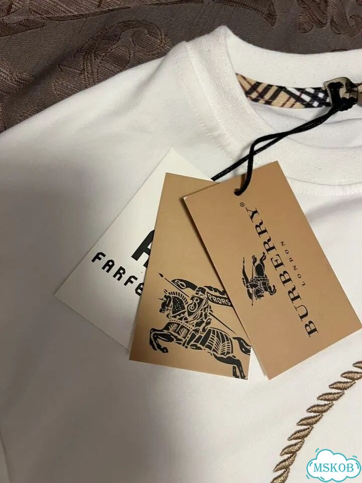 Свитшот Burberry белый вышивка фото 3