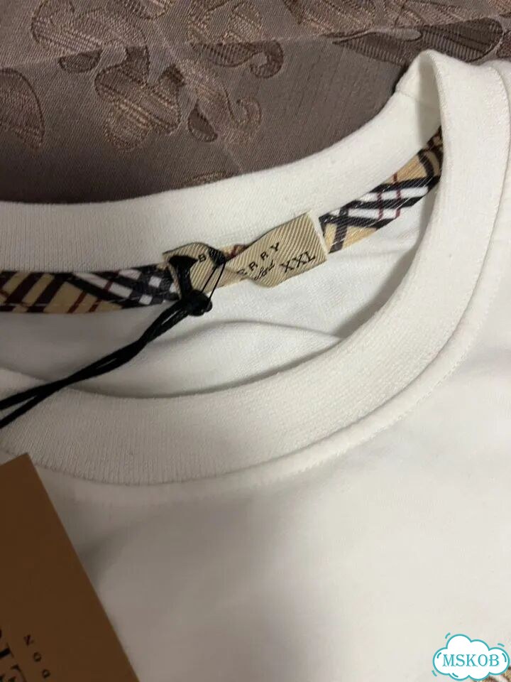 Свитшот Burberry белый вышивка фото 4
