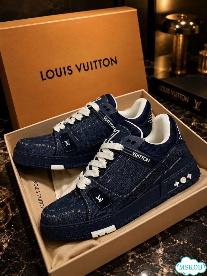 Кроссовки Louis Vuitton Trainer Denim (р-ры 40-46) фото 2