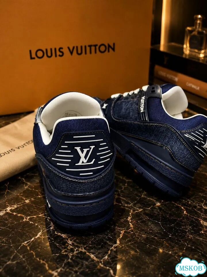 Кроссовки Louis Vuitton Trainer Denim (р-ры 40-46) фото 6