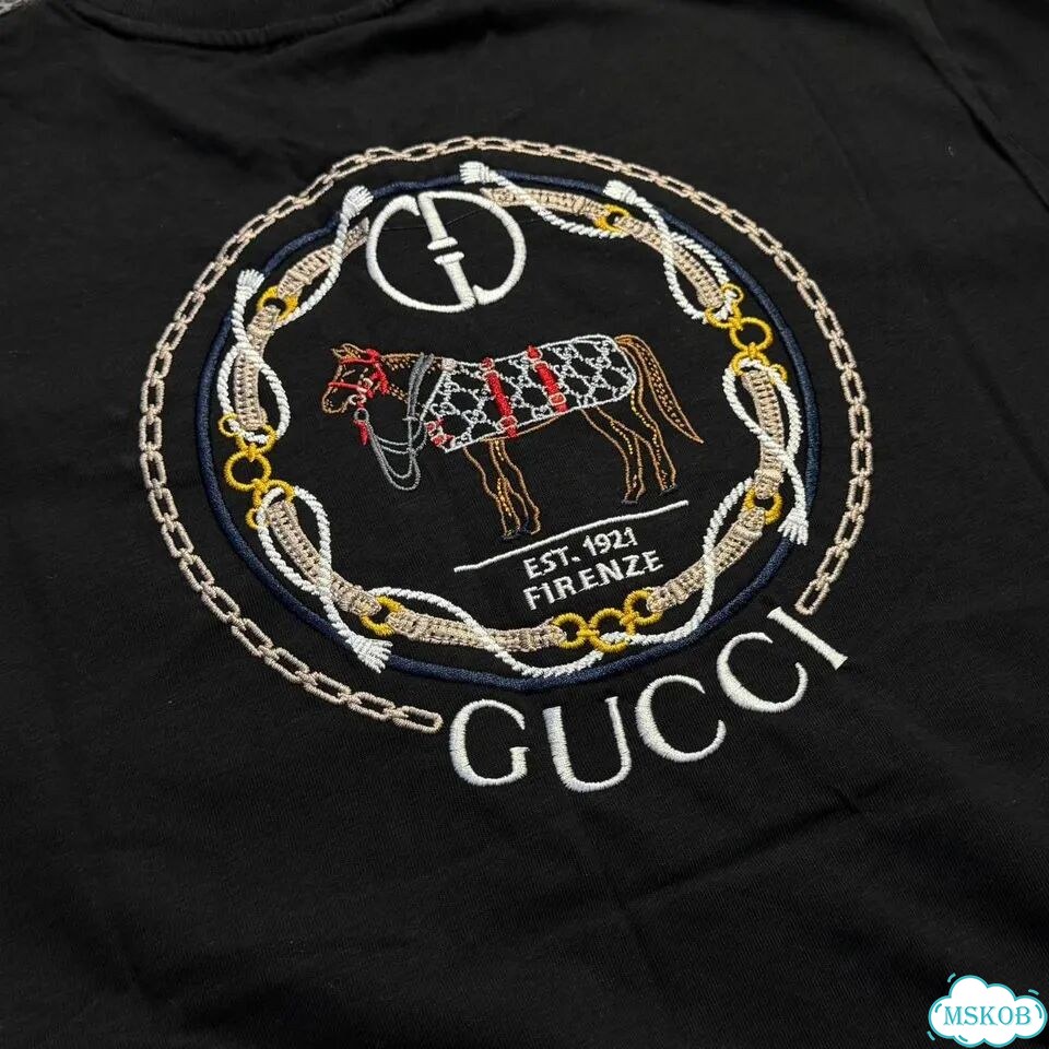 Футболка Gucci чёрная премиум S-XXL фото 9