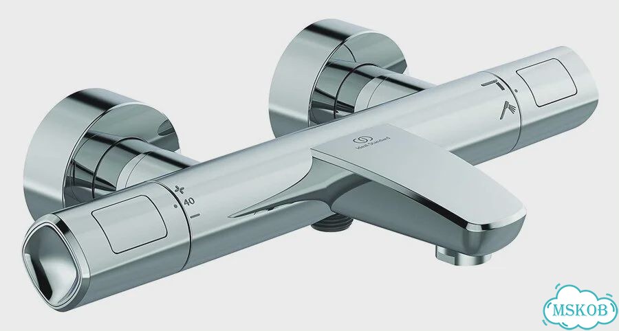 Смеситель для ванны Ideal Standard Ceratherm T100 термостатический настенный A7238AA фото 1