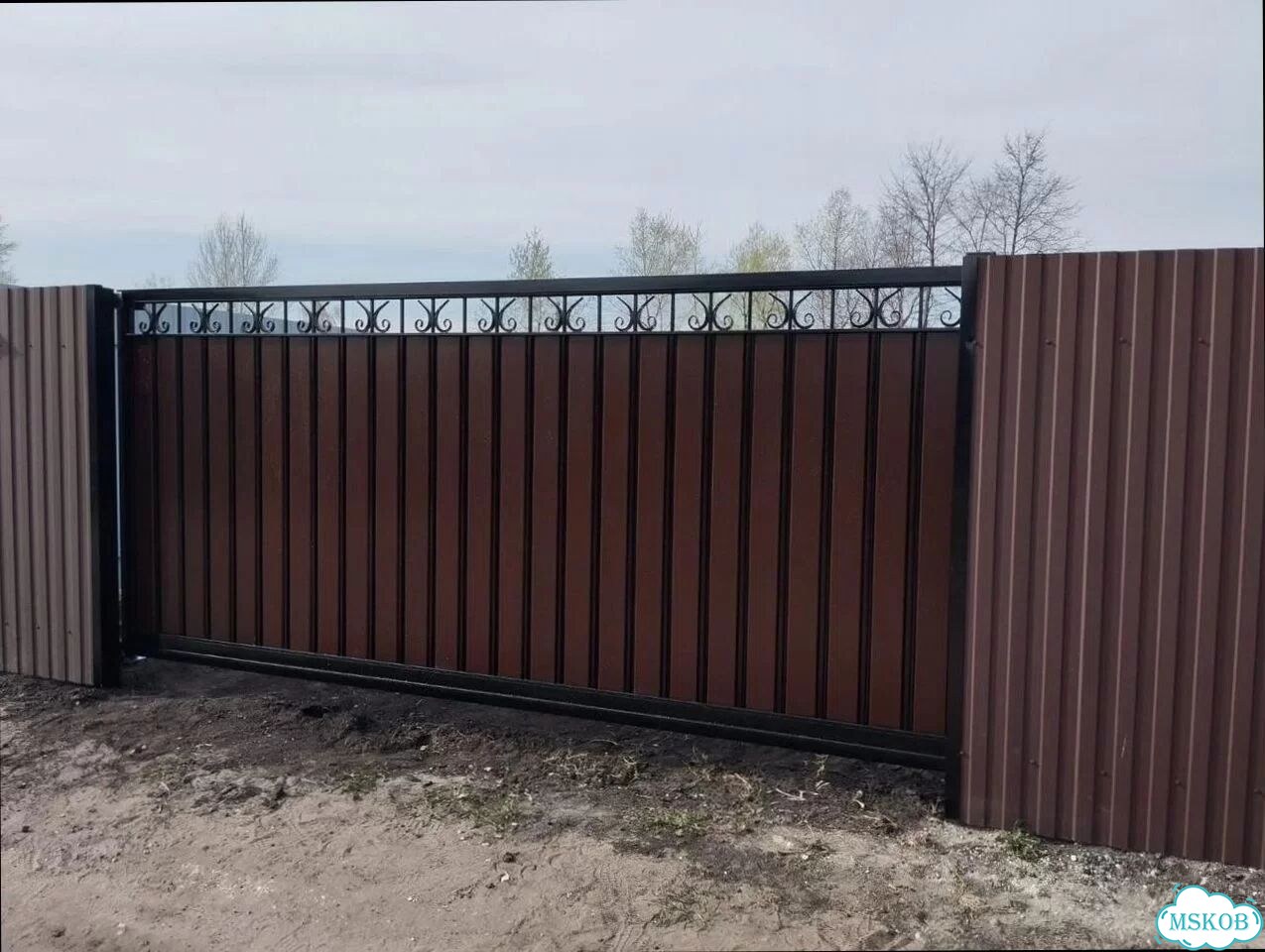 Откатные ворота под ключ фото 5