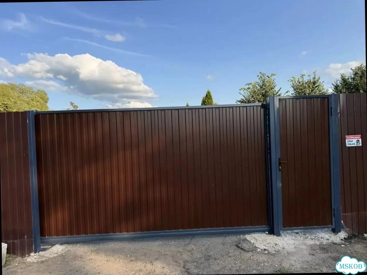 Откатные ворота под ключ фото 6