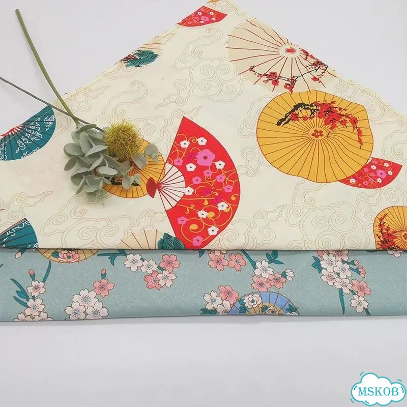 Фурошики из хлопка, цветочный принт, 70x70/90x90 см фото 4