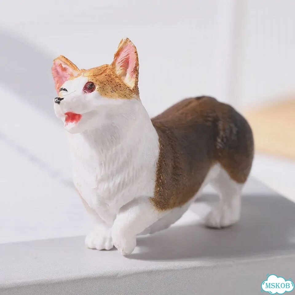 Мини-фигурка корги из смолы, цвет 7 фото 1