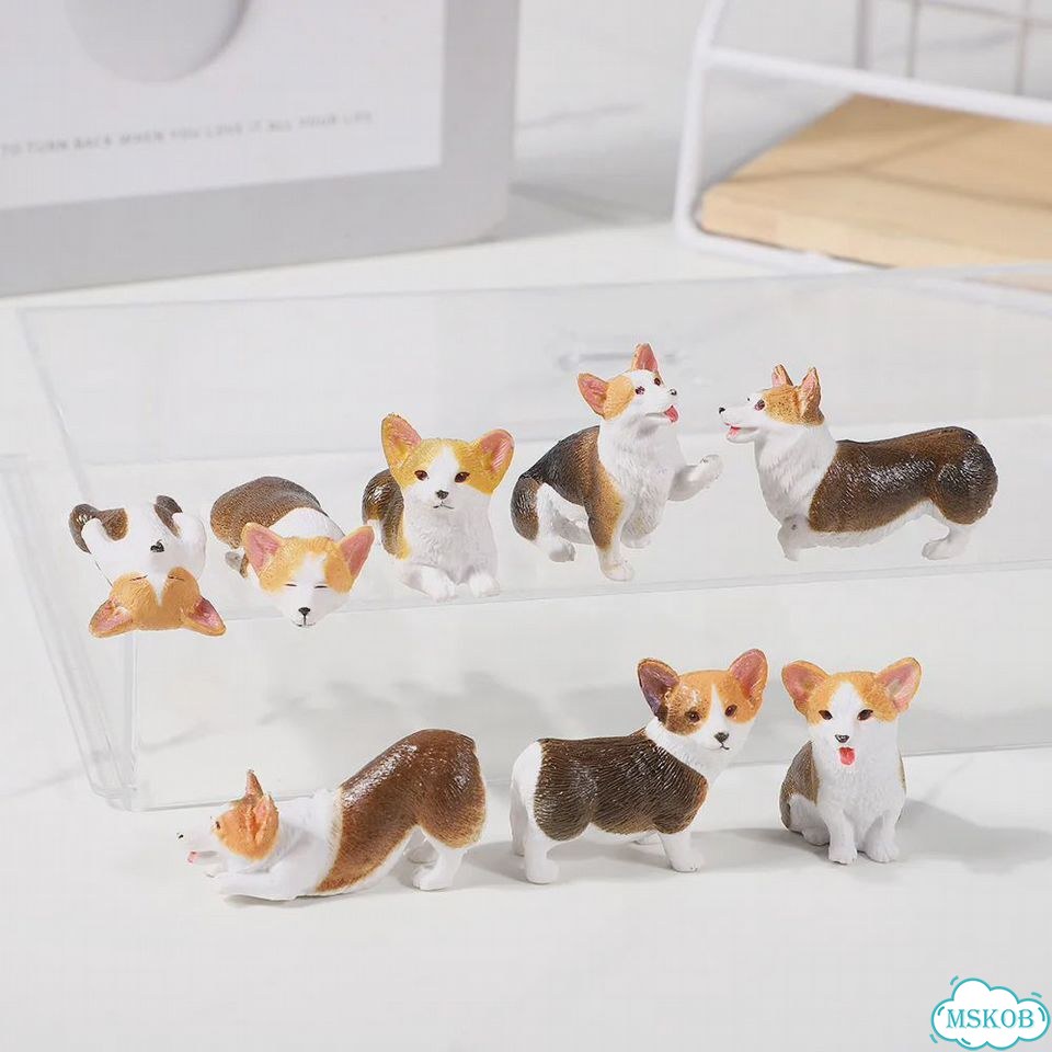 Мини-фигурка корги из смолы, цвет 7 фото 5