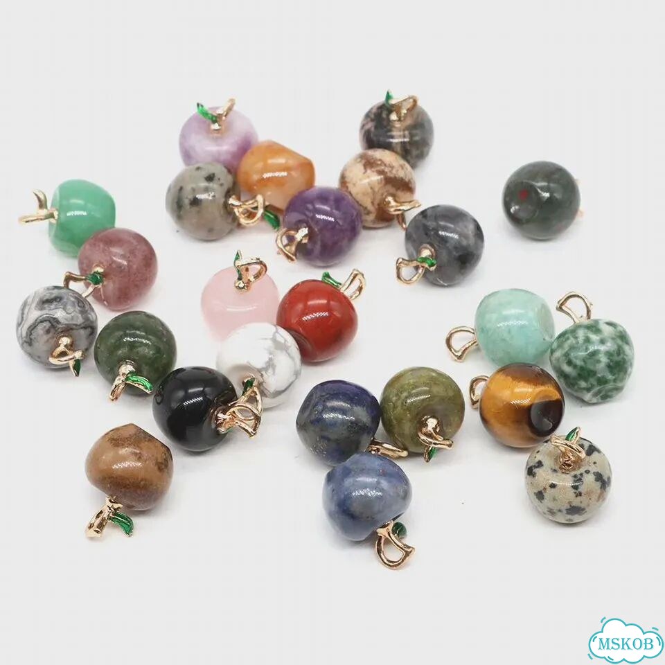 Мини подвески из камня 3 шт. 50 PCS, Yellow Inclusions фото 6