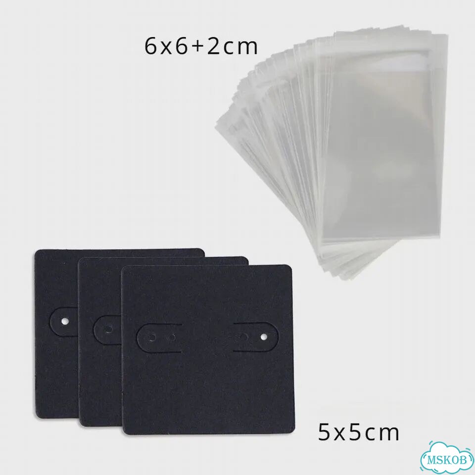 Белые карты для украшений 5x5 см + пакеты 6x9.5+3 см фото 4