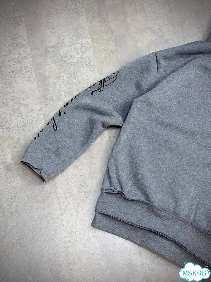 Зип-худи Y2K Balenciaga type, серая фото 8